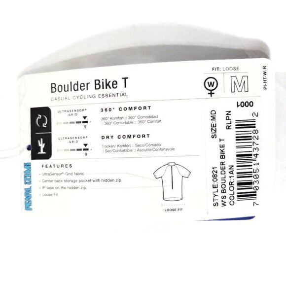 Nwt 2007 Pearl Izumi Womens Medium 1/2 Zip Red Boulder Bike Top Jersey $59.95 - Picture 7 of 11